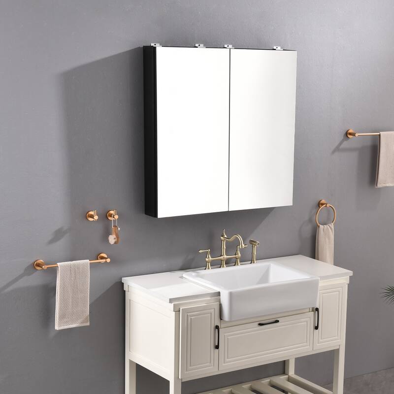 Bathroom Medicine Cabinet with Mirror - 36x36