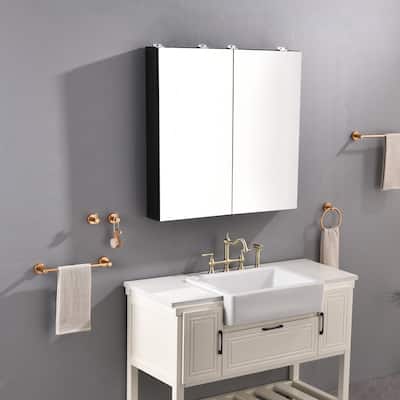 Bathroom Medicine Cabinet with Mirror - 36x36