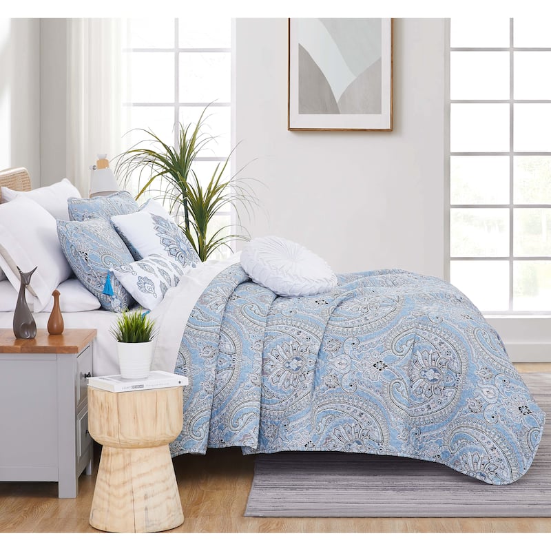 Pure Melody 6 piece Quilt Bedding Set