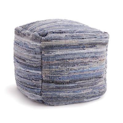 Barclay Butera Denim Pouf