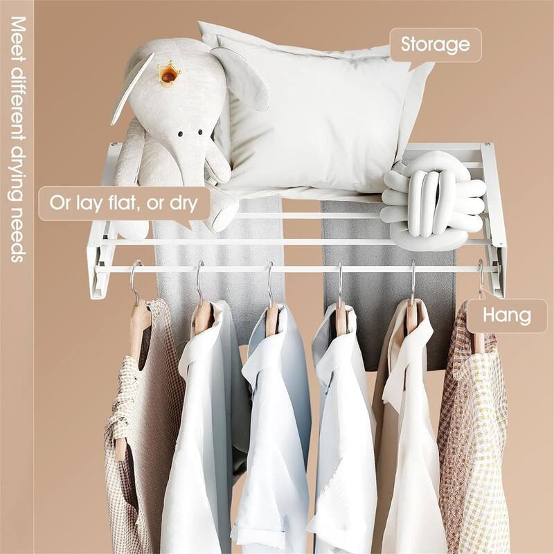 Collapsible Wall Drying Rack - 28" for Laundry