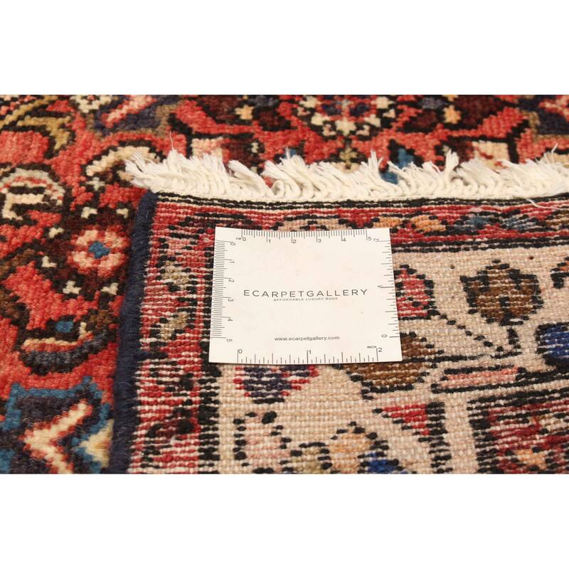 ECARPETGALLERY Hand-knotted Andelz Red Wool Rug - 4'3 x 10'2