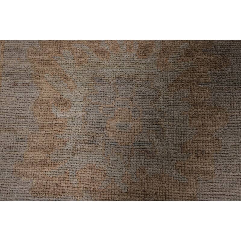 Oushak Vegetable Dye Area Rug Hand-Knotted Wool Carpet - 8'0" x 9'10"