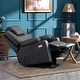 preview thumbnail 4 of 51, MCombo Large Power Lift Recliner Leather Chair with Massage, Heat, Cup Holders,Extended Footrest, Leather 7516 Grey