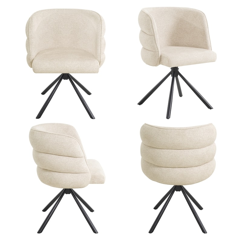 270 Degree Swivel Modern Home Office Desk Chairs Set of 2