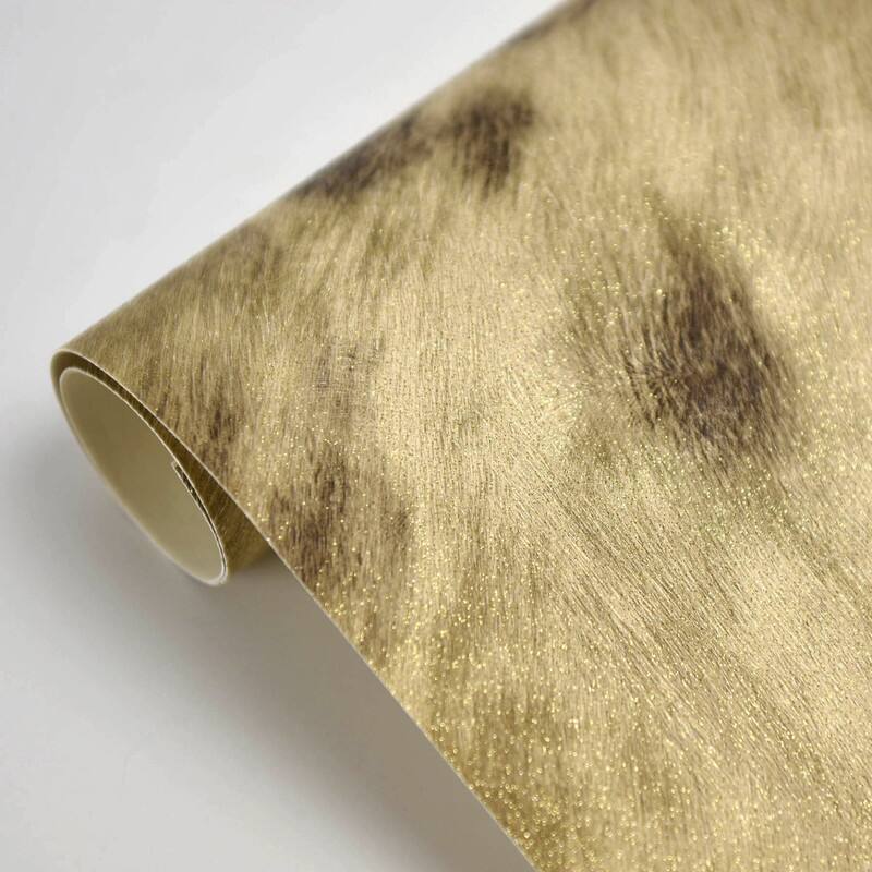 Brewster Manarola Light Brown Cow Wallpaper - 21in x 396in x 0.025in