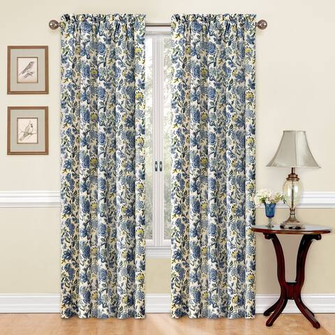 Traditions by Waverly Navarra Floral Curtain Panel - 52x84