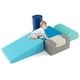 preview thumbnail 1 of 7, Gymax 6 PCS Kids Climber Play Set Indoor Foam Climb and Crawl Activity - Blue Blue