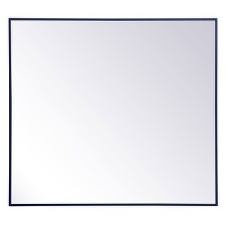 Elegant Lighting Eternity 40" x 36" Rectangular Beveled Metal Framed