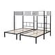 preview thumbnail 6 of 18, Triple Bunk Bed with Vent Board/ Sturdy Metal Frame/ Noise-Free Wood Slats/ Separatable into 3 Beds
