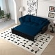 preview thumbnail 17 of 49, 74.8" Queen Pull Out Sofa Bed with Tufted Design and 2 Pillows