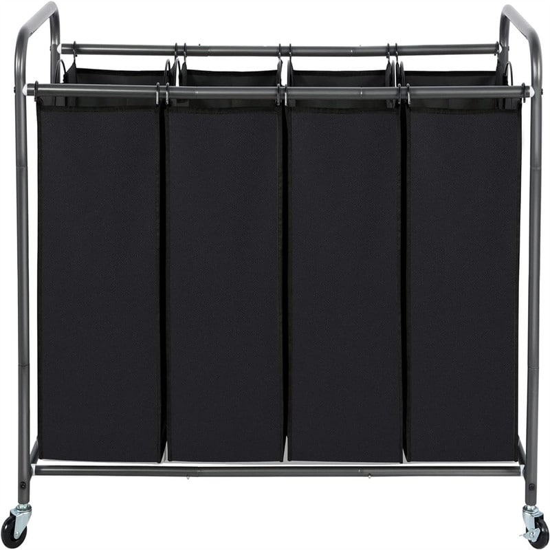 Laundry Sorter 3 Section, 3 Bag Laundry Hamper - 39.4"L x 16.9"W x 31.5"H