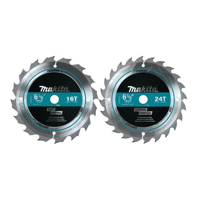 Shop Makita T 01426 Circular Saw Blade Set 6 1 2 Dia 5 8 Arbor
