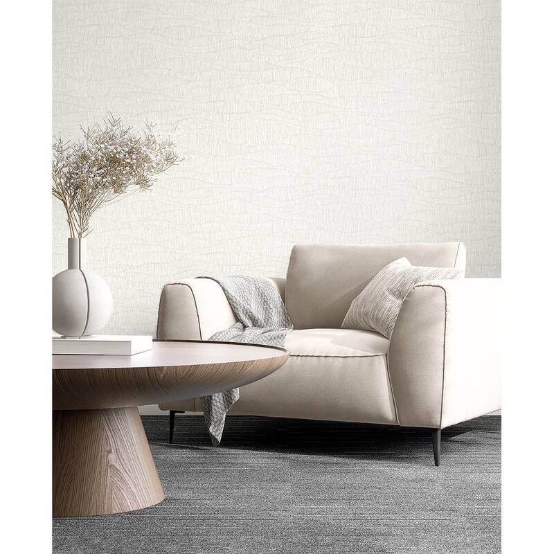 Seabrook Designs Tatiana Waves Non-Woven Unpasted Wallpaper