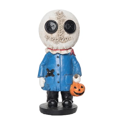 Kid with Skeleton Head Halloween Figure