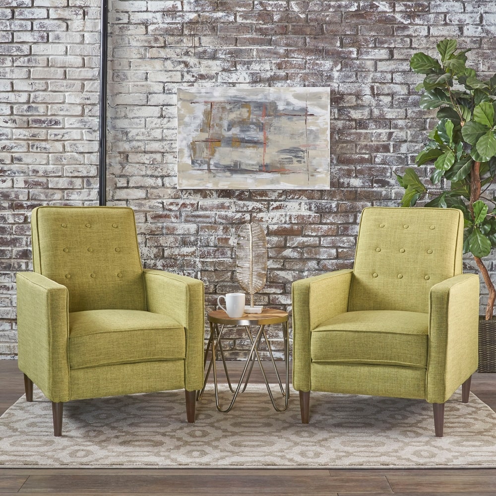 Mervynn Mid-century Tufted Recliners (Set of 2) by Christopher Knight Home