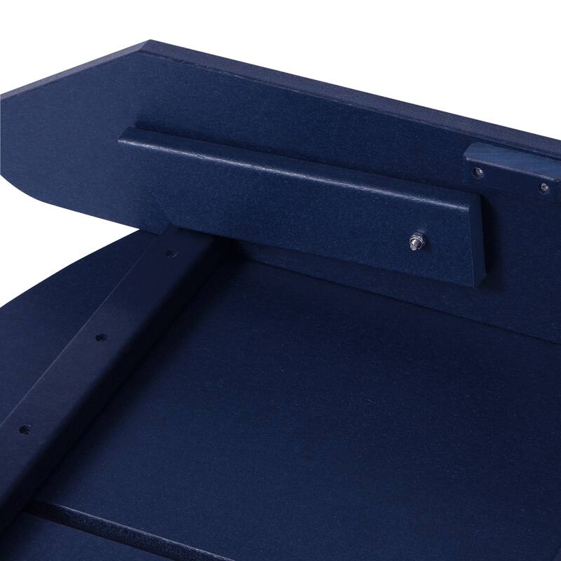 Coastin Modern Poly Adirondack Chair With Ottoman