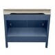 preview thumbnail 41 of 146, Nevado 37" Bathroom Vanity with Cultured Marble Vanity Top Sink in White with White Basin
