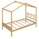 preview thumbnail 9 of 25, Twin Size Wood House Bed w/ Storage Space Platform Bed Frame for Kids, Teens, Girls, Boys No Box Spring Needed, Easy Assembly