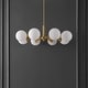 preview thumbnail 3 of 5, SAFAVIEH Lighting Prosie 8 Light 32" Chandelier - 32" x 32" x 19-49"- W/D/H