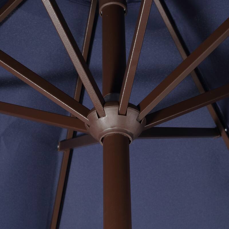 9ft Fringe Patio Umbrella Auto-Tilt, Crank, by JONATHAN Y