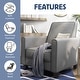 preview thumbnail 10 of 10, Haynes Traditional Fabric Welted Padded Recliner Chair by Furniture of America