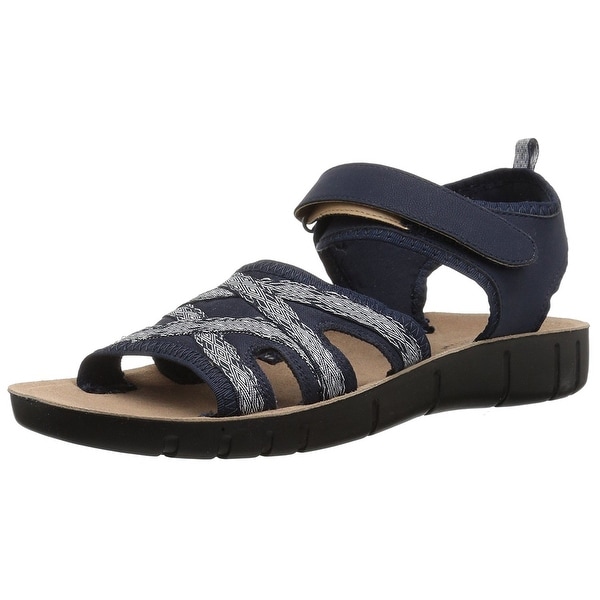 LifeStride Womens Juno Open Toe Casual Slingback Sandals