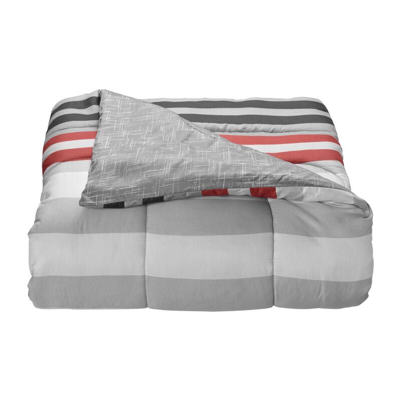 Lanwood Home Xavier Stripe 8-Piece Comforter Set