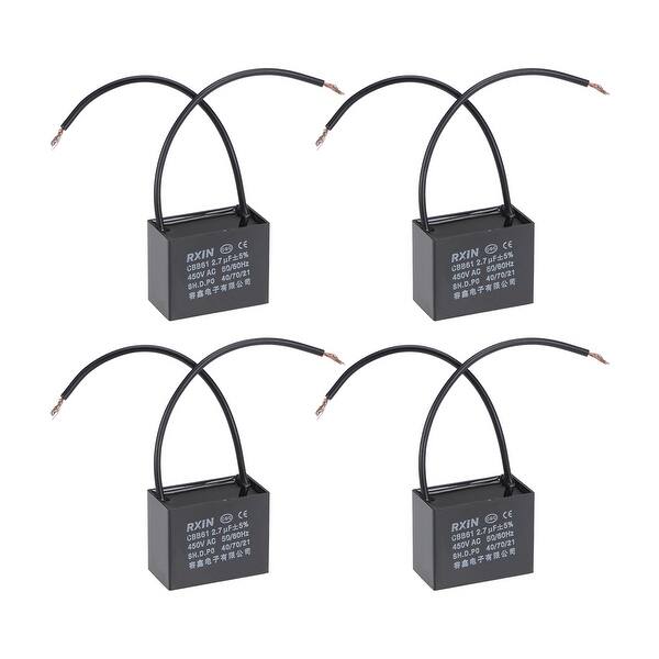 Shop 2 Wire Cbb61 Ceiling Fan Capacitor 2 7uf 450v Ac Motor
