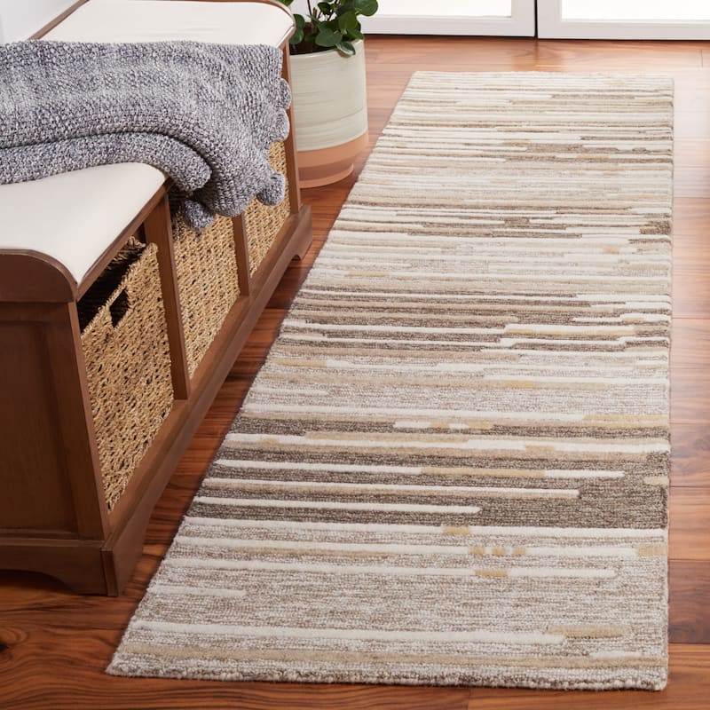 Martha Stewart by SAFAVIEH Dubica Rustic Stripe Wool Rug