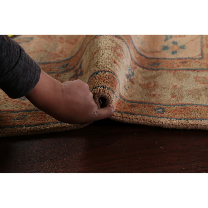 Traditional Floral Agra Oriental Area Rug Hand-knotted Wool Carpet - 3'11" x 6'2"