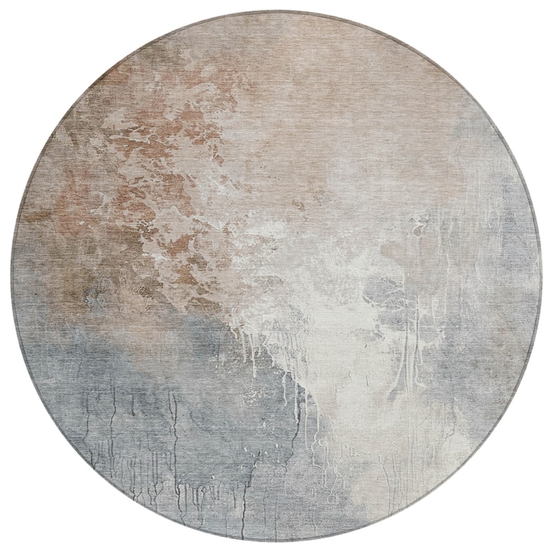 HomeRoots Abstract Transitional Rectangle Outdoor Rug
