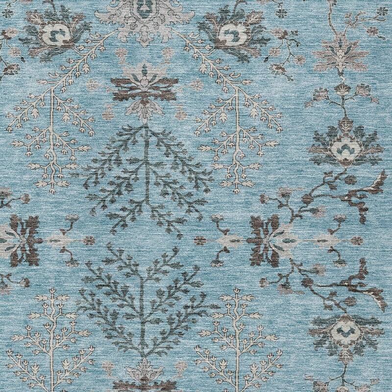 HomeRoots Floral Transitional Rectangle Outdoor Rug