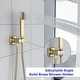 preview thumbnail 3 of 10, Lordear 12 Inches Shower System Wall Mounted Rainfall Shower Head System Rough-In Valve Body and Trim Included