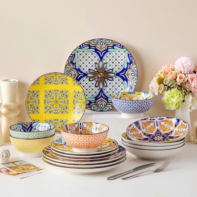 Vancasso Boho Porcelain 16-piece Dinnerware Set(Service for 4)