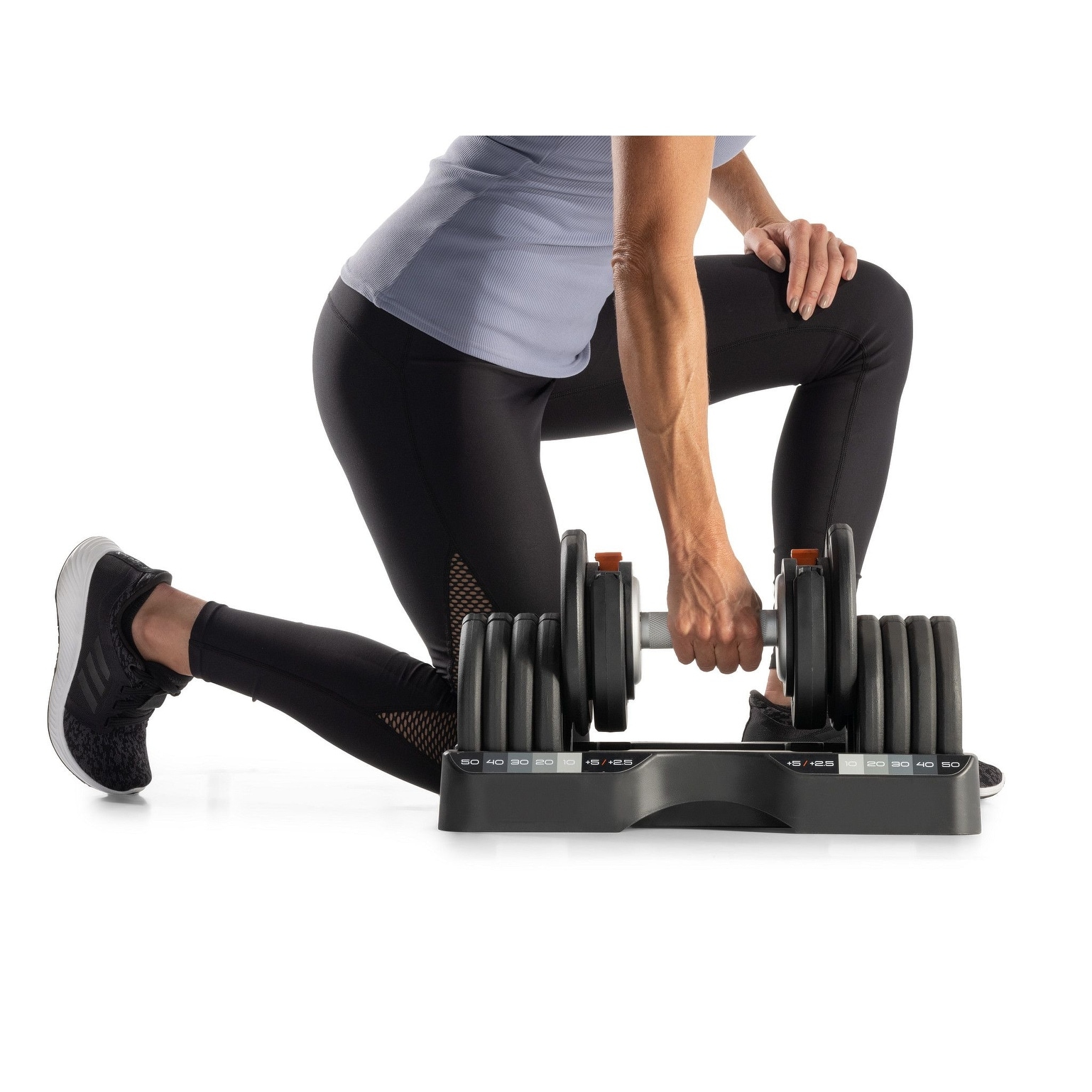 NordicTrack Select A Weight 55 Lb. Dumbbell Set Exercise Equipment