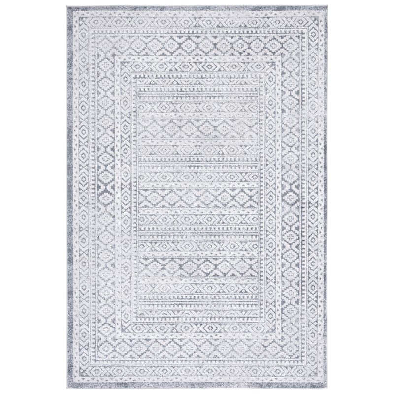 SAFAVIEH Toscana Amber Geometric Rug - 5'3" x 7'6" - Grey/Ivory