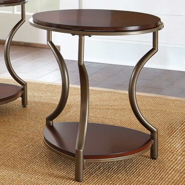 Copper Grove Marcus Round Mixed Media End Table On Sale Bed