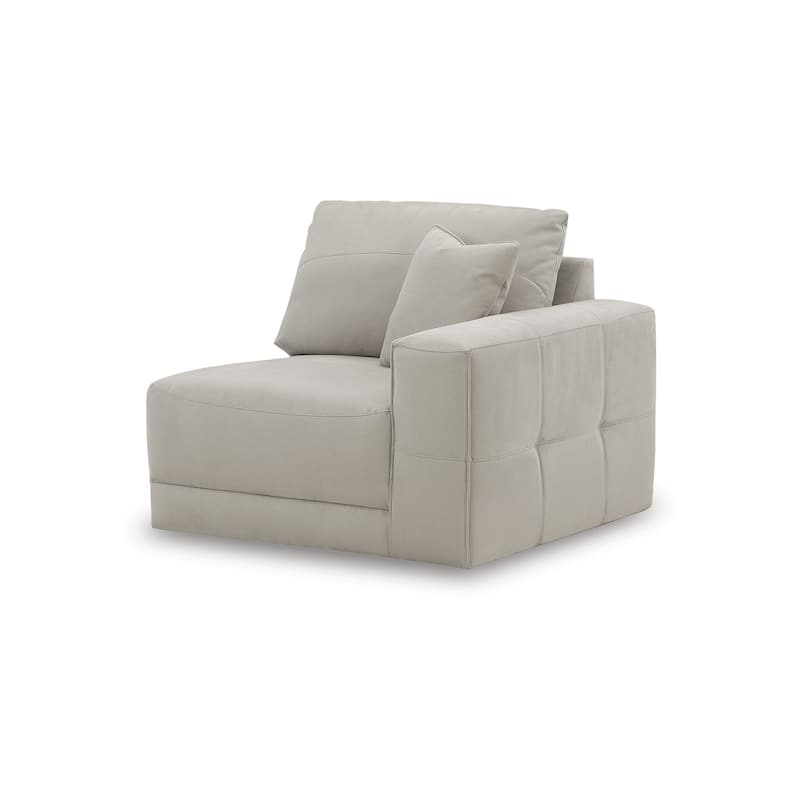 Signature Design by Ashley Next-Gen Gaucho Light Gray 3-Piece Sectional Sofa with Chaise - 113" W x 68" D x 36" H