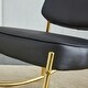 preview thumbnail 37 of 44, Roomfitters Teddy Suede Rocking Chair with Gold Legs, Cushioned Modern Accent Chair for Living Room or Office