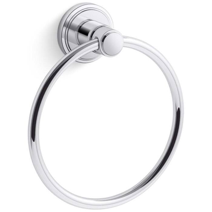 Kallista P80264-00 Vir Stil Minimal 6-3/8" Wall Mounted Towel Ring - Polished Chrome