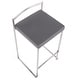 preview thumbnail 35 of 107, Silver Orchid Forrest Stainless Steel Stackable Fully Welded Counter Stool (Set of 2)