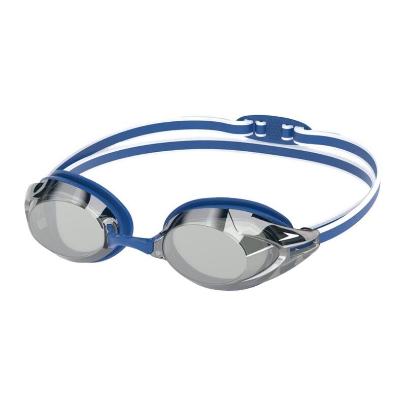 Vanquisher 3.0 Mirrored Swimming Googles, Blue/Steel/Silver Mirror