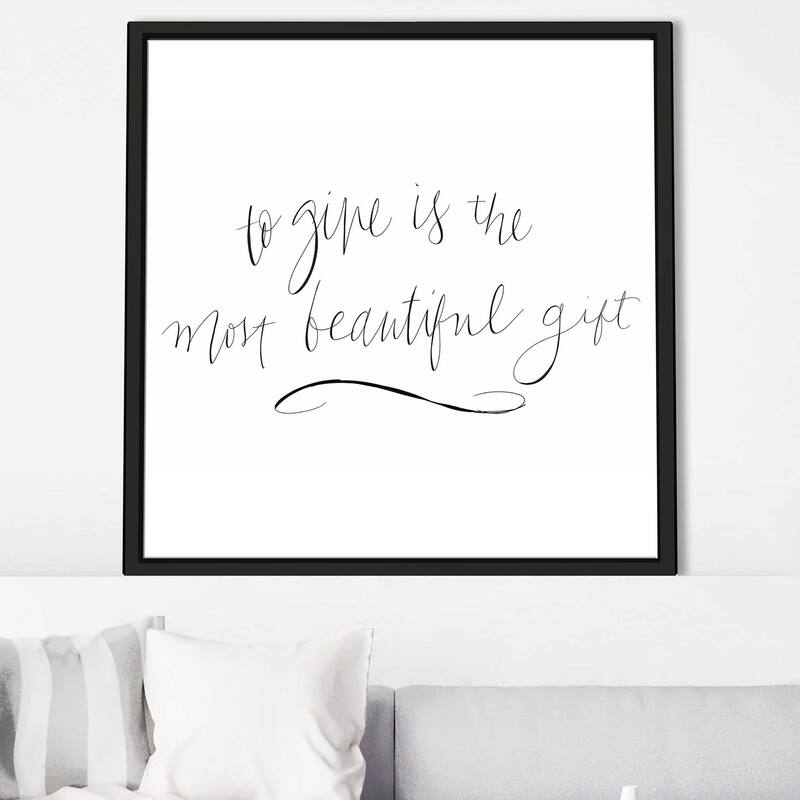 "Most Beautiful Gift" Print on Floating Canvas