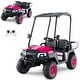 preview thumbnail 38 of 38, Costway 24V 7AH Kids Golf Cart 4WD 2 Seater Ride on Car with Sun Shade