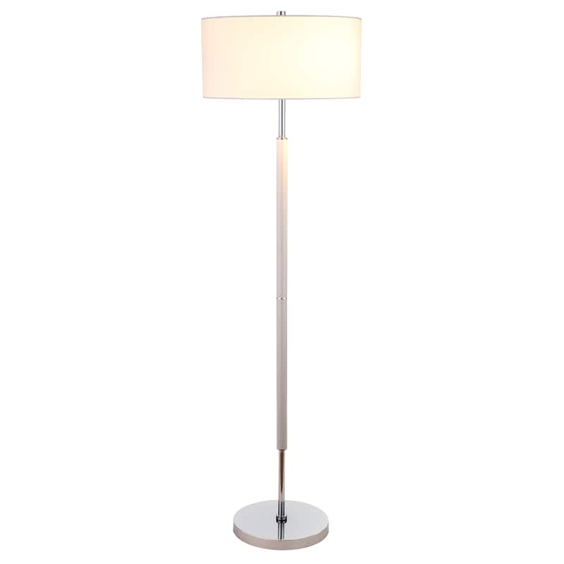 Simone 2-Light Floor Lamp with Fabric Shade