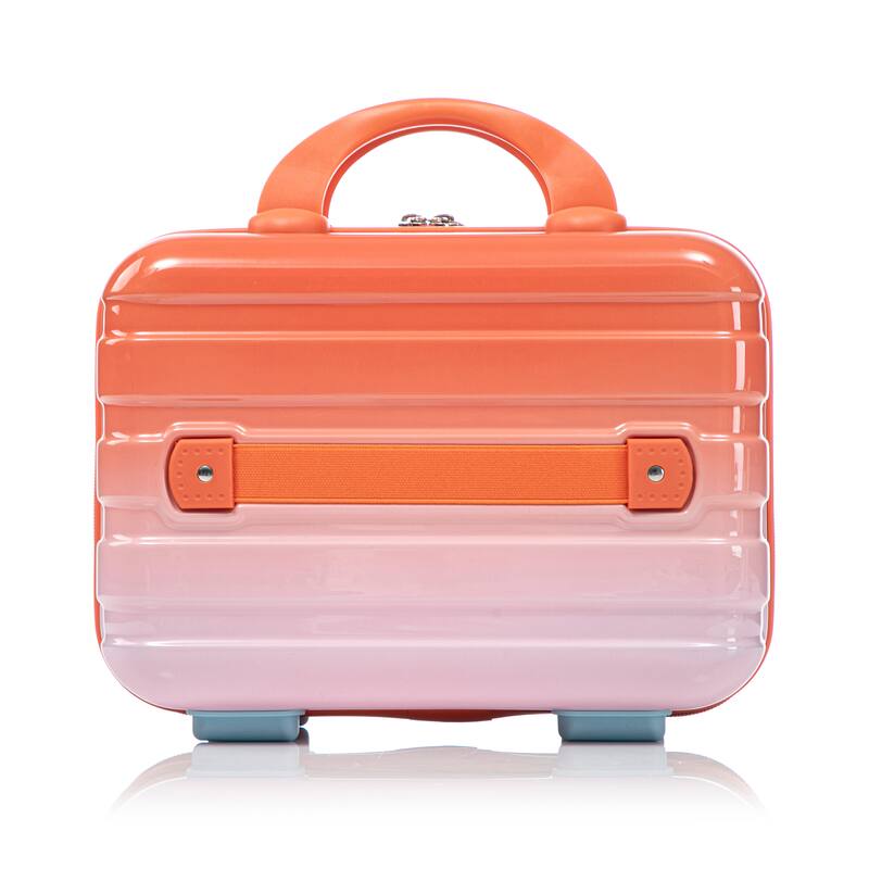 14In 20In 2 pcs in PC Spinner Wheel Luggage, Carry on Suitcase, With Gradient Color and Combination Lock
