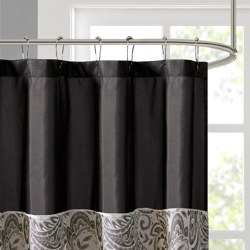 Traditional 1 PC Jacquard Shower Curtain