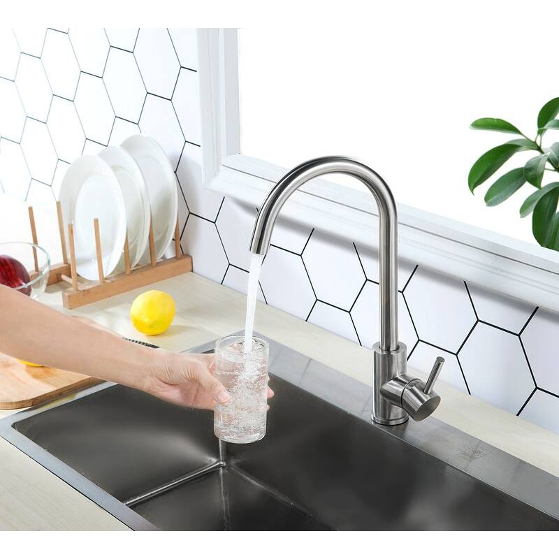 Modern Commercial Solid Brass Single Handle Bar Kitchen Sink Faucet