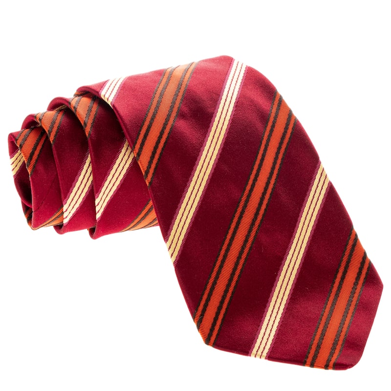 Etro Tie - Red, Orange, and Gold